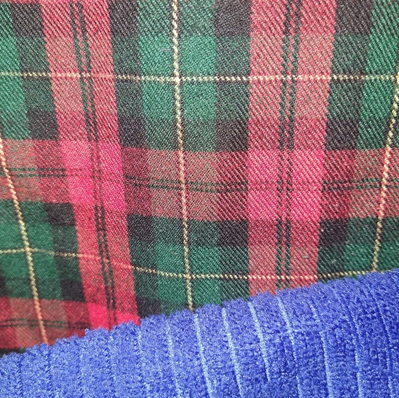 Red Tartan Plaid Sleeveless Dress Jumper - Picture 5 of 7